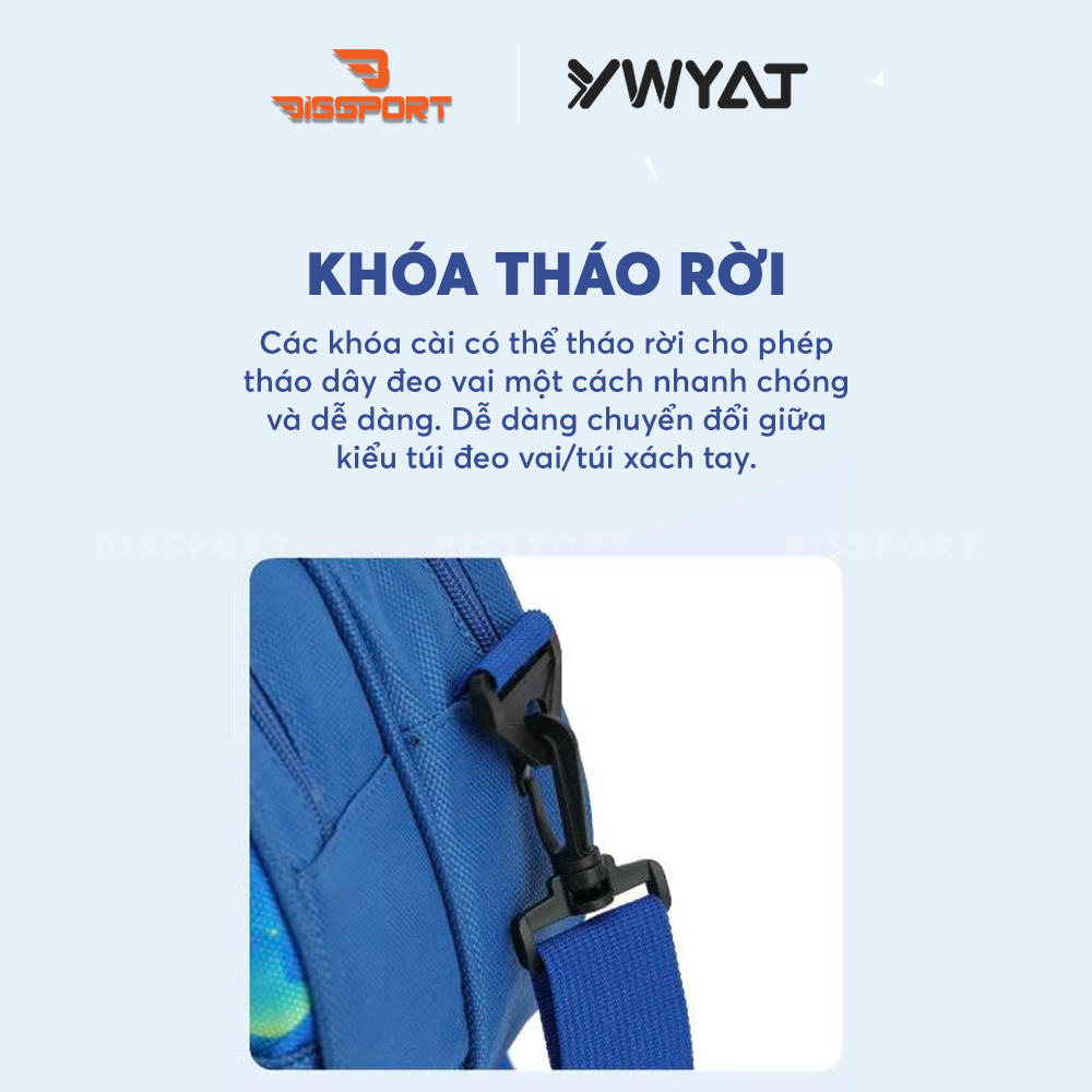 Túi Cầu Lông YWYAT 300D Chính Hãng - Đen - 2 Chính 2 Ngăn Phụ - Ngăn Để Giày - Chắc Chắn - Tiện Lợi - Dung Tích Chứa Lớn